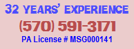 30 years' experience / phone / license number