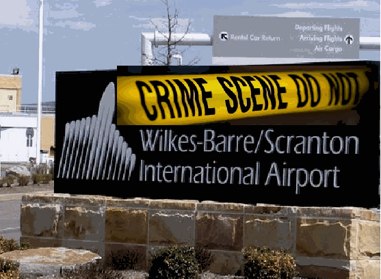 Crime Scene: the only airport in the world named backwards